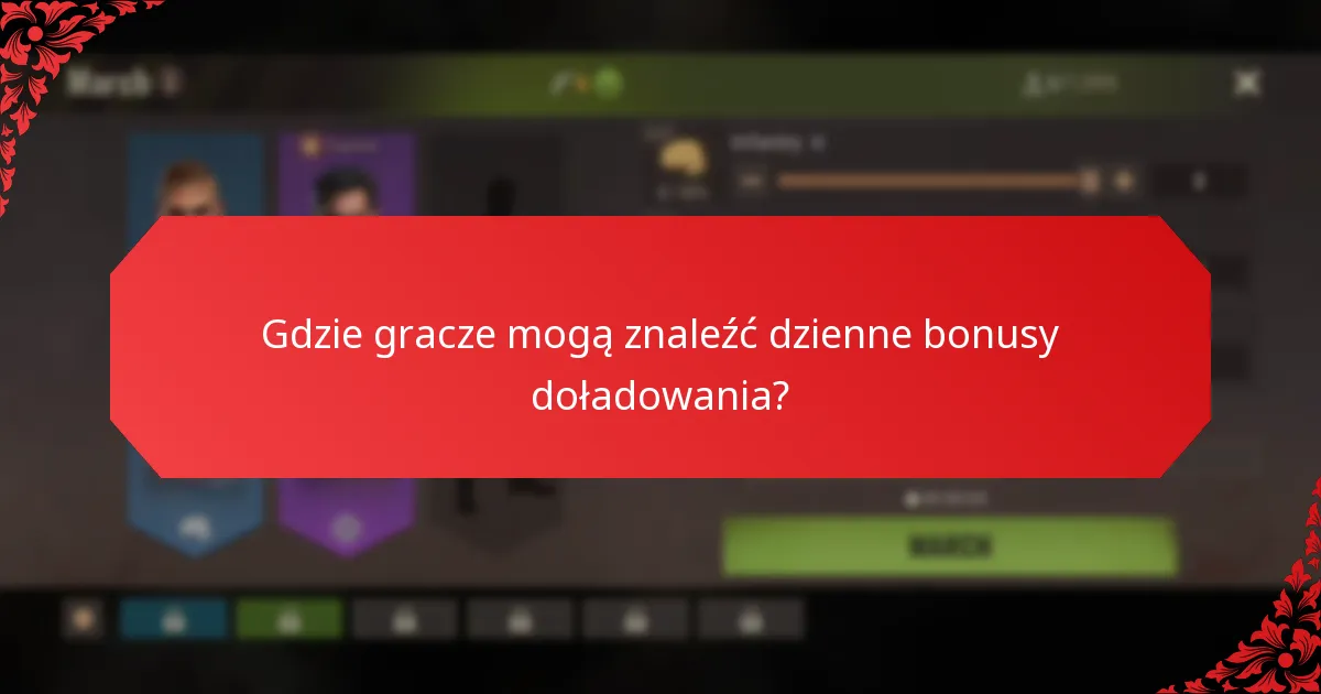 Gdzie gracze mogą znaleźć dzienne bonusy doładowania?