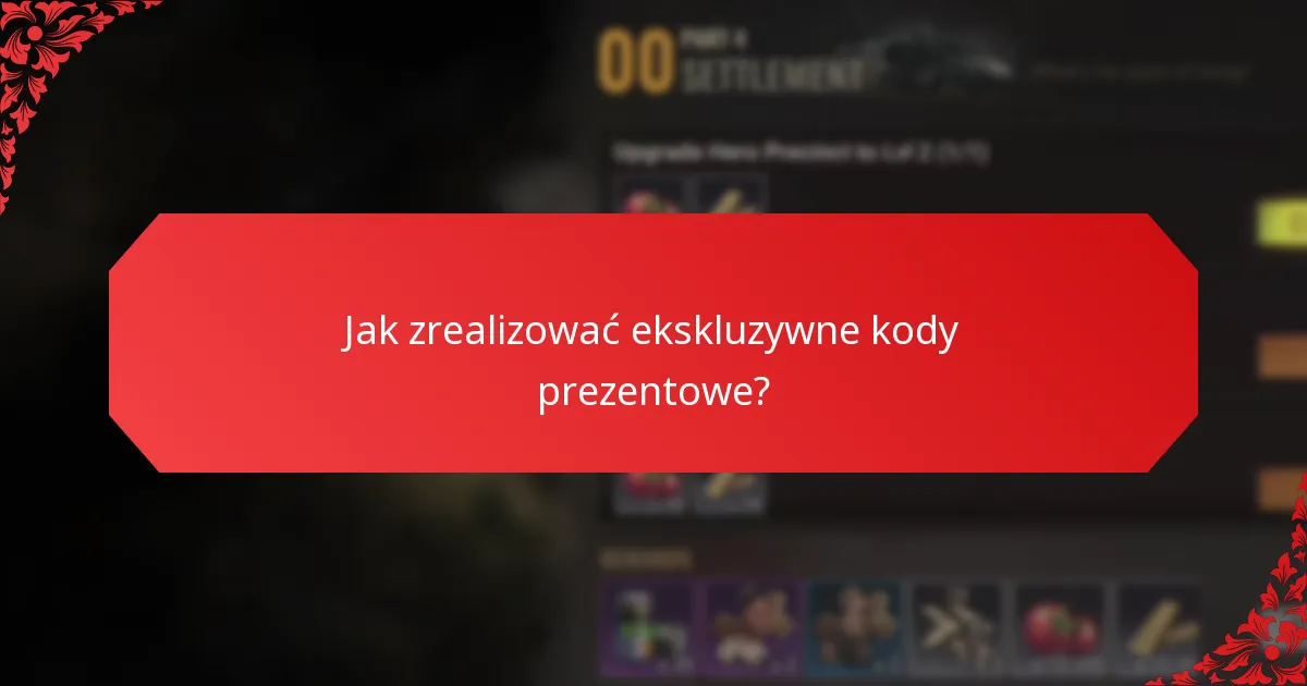 Jakie specjalne wydarzenia są związane z ekskluzywnymi kodami prezentowymi?